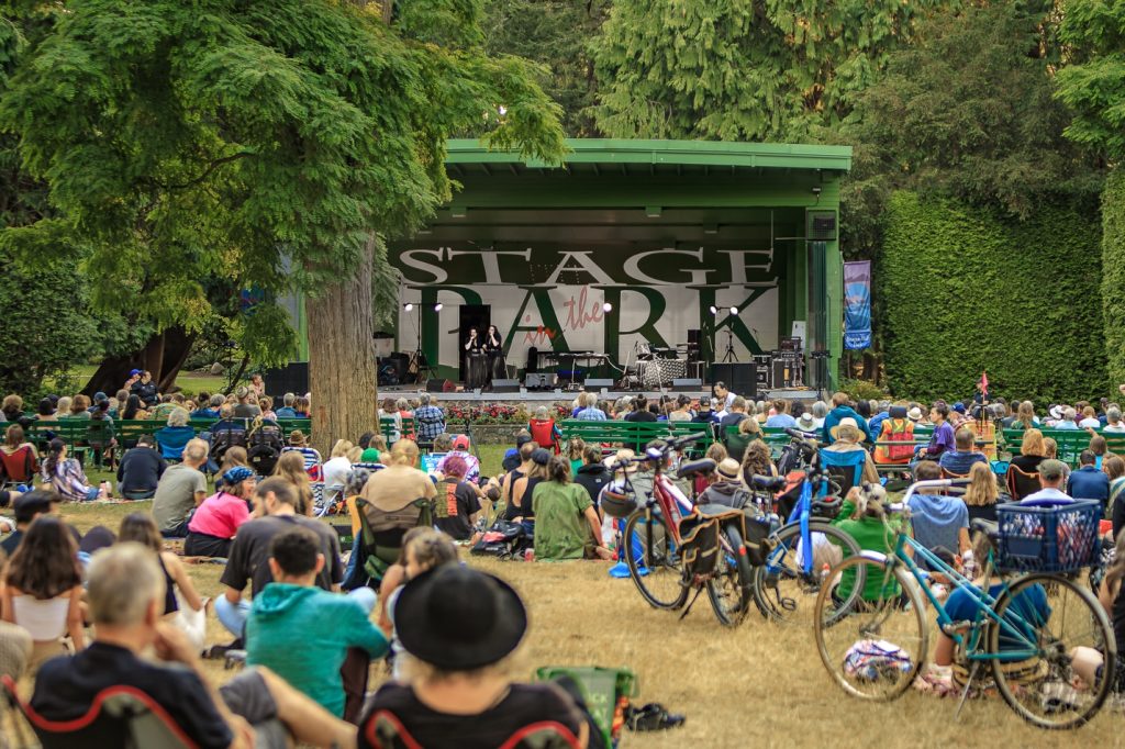 Intuit artists PIQSIQ performing at the Beacon Hill Park Cameron Bandshell on Friday, July 29, 2022. 